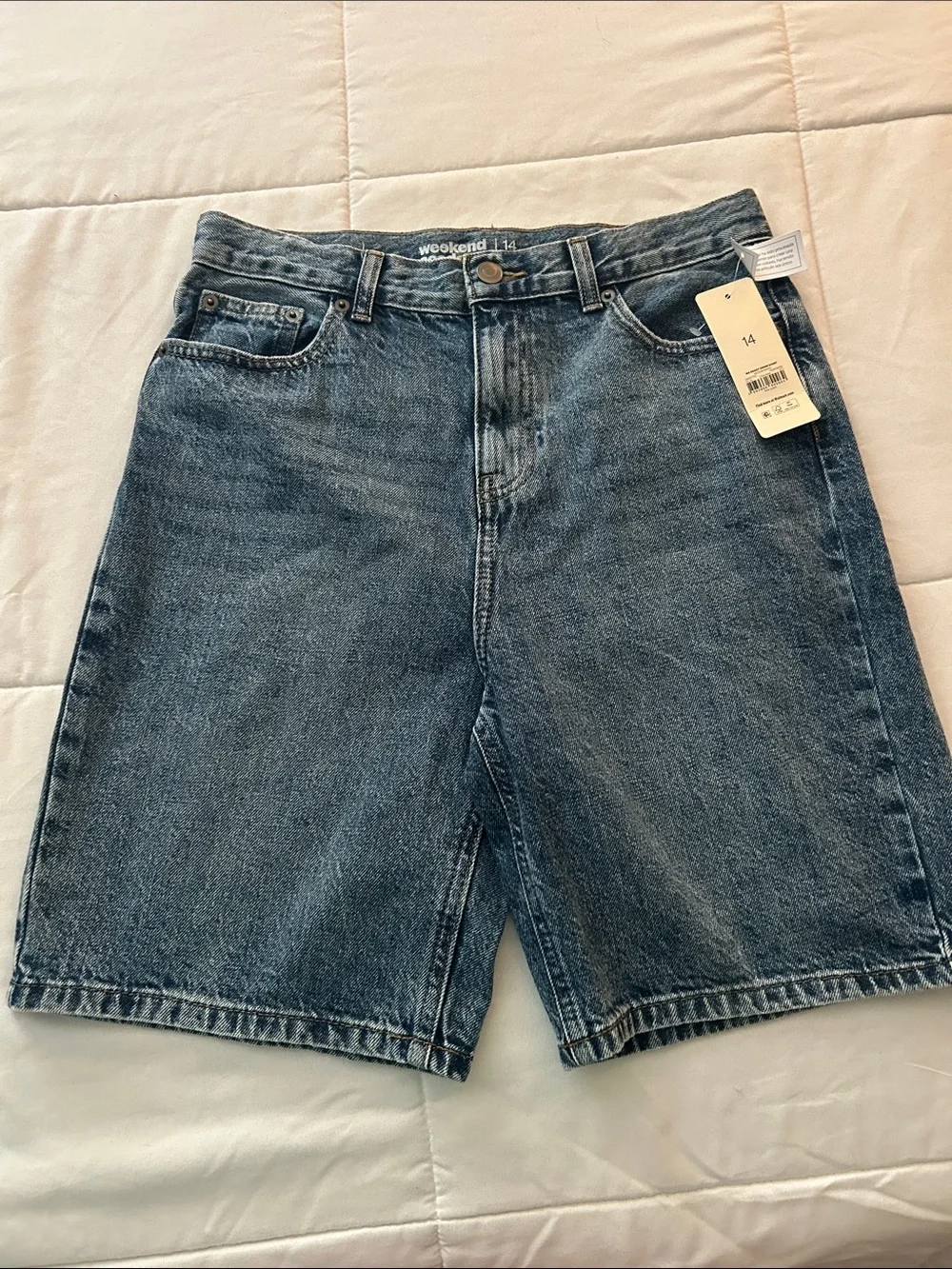 Weekend Academy Boy’s  Blue Denim Shorts - Size 14
